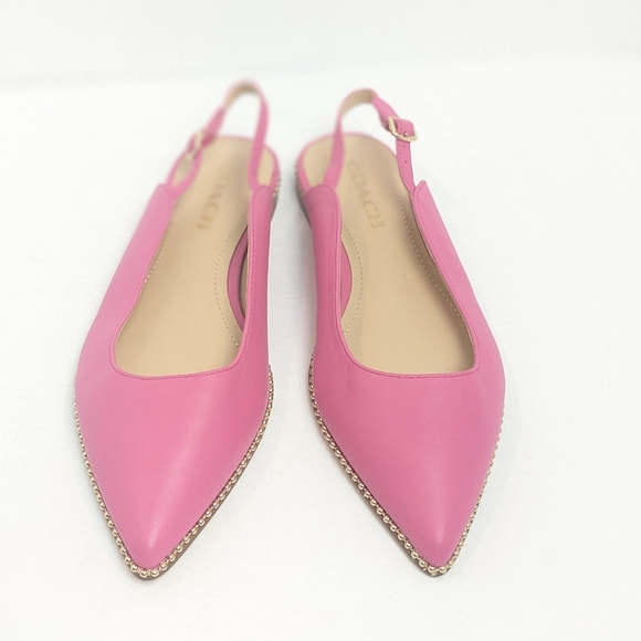 Coach leather Vae Skimmer slingbacks - Picture 6 of 16